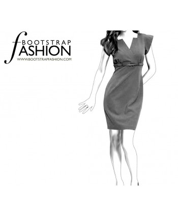 Custom-Fit Sewing Patterns - High Waist Tailored Dress