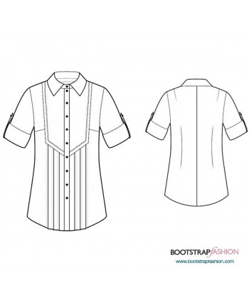 Custom-Fit Sewing Patterns - Tunic With Pleated Front