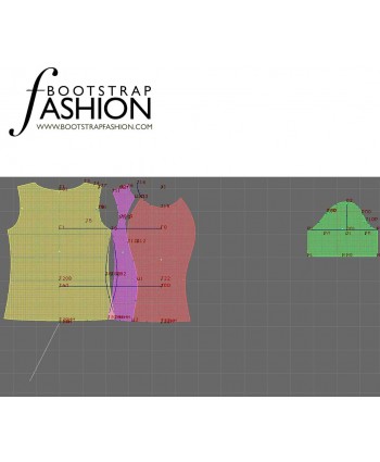 Custom-Fit Sewing Patterns - Curved Princess Seams Knit Top