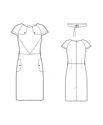 Custom-Fit Sewing Patterns - Trench-coat Inspired Dress