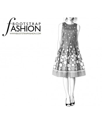Custom-Fit Sewing Patterns - Jewel Neck Dress