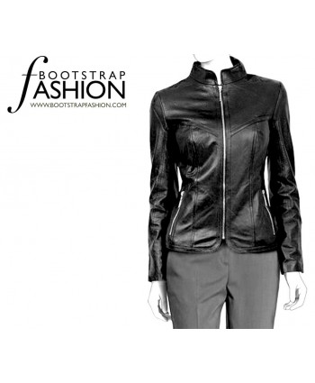 Custom-Fit Sewing Patterns - Fitted Zipper-Front Jacket