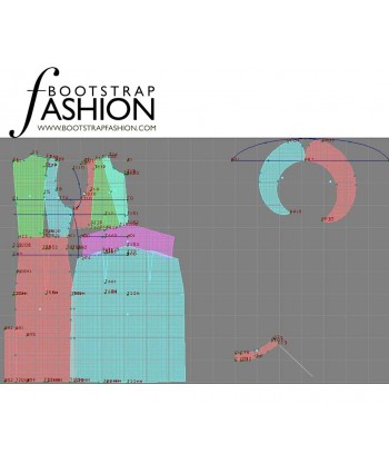 Custom-Fit Sewing Patterns - Flutter Cap Sleeve Dress
