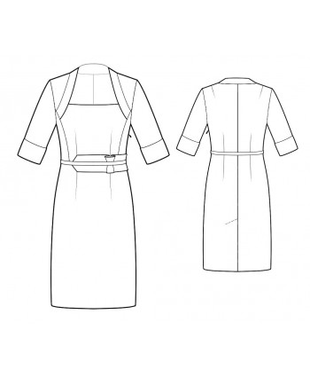 Custom-Fit Sewing Patterns - Faux Shrug Dress