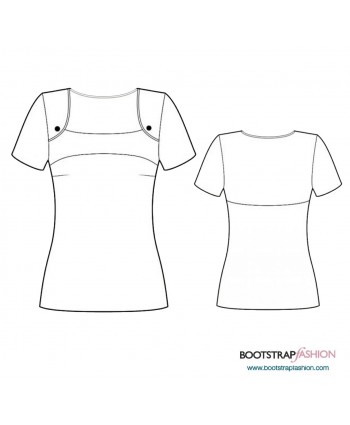 Custom-Fit Sewing Patterns - Knit Top With Yoke