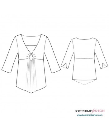 Custom-Fit Sewing Patterns - Knit Tunic With Draping