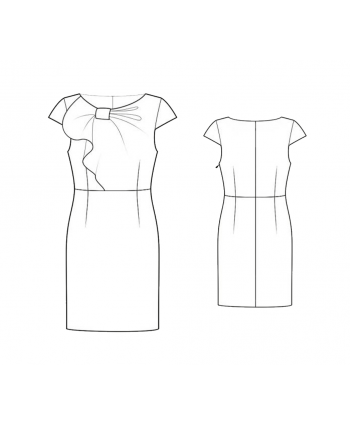 Custom-Fit Sewing Patterns - Boatneck Pencil Dress