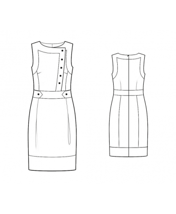 Custom-Fit Sewing Patterns - 43679 Dress
