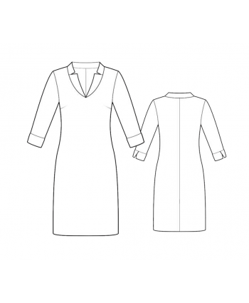 Custom-Fit Sewing Patterns - Layered Look Knit Dress