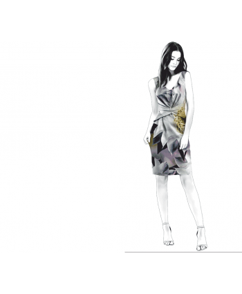 Custom-Fit Sewing Patterns -  Fitted Cinched Waist Sheath
