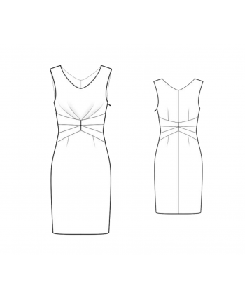 Custom-Fit Sewing Patterns -  Fitted Cinched Waist Sheath