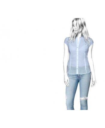 Custom-Fit Sewing Patterns - Mandarin Collar Blouse