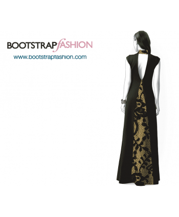 Custom-Fit Sewing Patterns - Gown With Back Opening