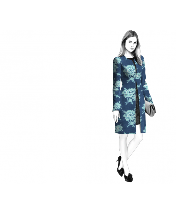 Custom-Fit Sewing Patterns - Collarless Coat With Zipper