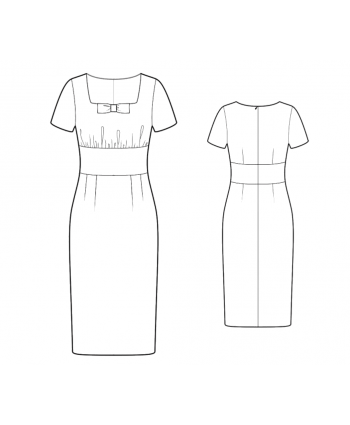 Custom-Fit Sewing Patterns - Fitted Dress With Bow