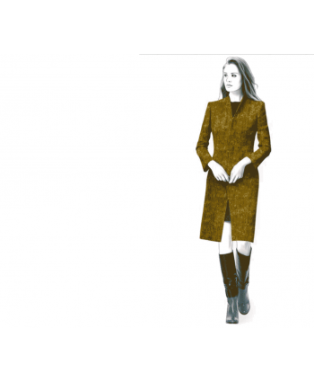 Custom-Fit Sewing Patterns - V-Neck Straight Coat