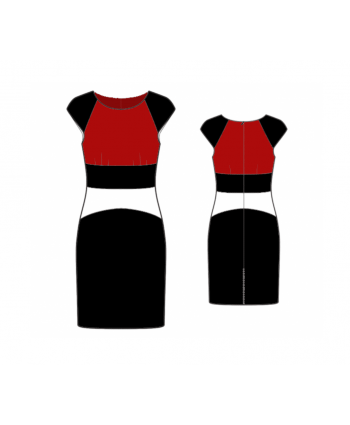 Custom-Fit Sewing Patterns - Fitted Dress With Raglan Sleeves