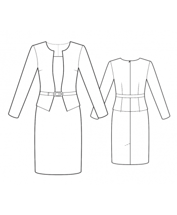 Custom-Fit Sewing Patterns -  Jacket Imitation Sheath