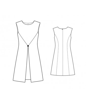Custom-Fit Sewing Patterns - Shift With Front Flyaway