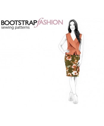 Custom-Fit Sewing Patterns - Vest imitation Sheath