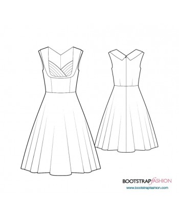 Custom-Fit Sewing Patterns - Dress With Front Draping