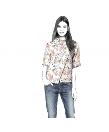 Custom-Fit Sewing Patterns - Short Sleeved Jacket With Cuffs