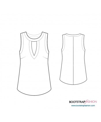 Custom-Fit Sewing Patterns - Top With Front Opening