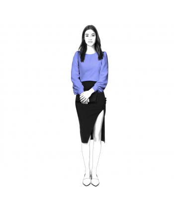 Custom-Fit Sewing Patterns - Blouse With Gathered Sleeves