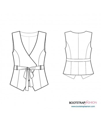 Custom-Fit Sewing Patterns - Vest With Belt