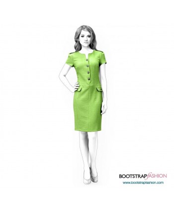 Custom-Fit Sewing Patterns - Dress With Flaps
