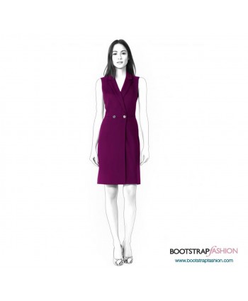 Custom-Fit Sewing Patterns - Sleeveless Sheath With Lapels