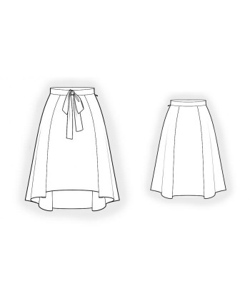 Custom-Fit Sewing Patterns - Skirt With Shortened Front