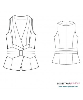 Custom-Fit Sewing Patterns - Vest With Collar