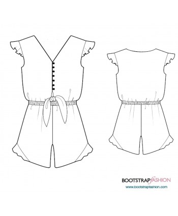 Custom-Fit Sewing Patterns - Jumpsuit With Ruffles