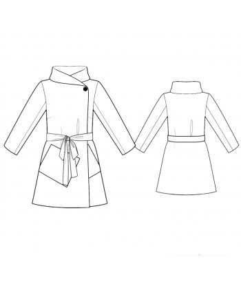 Custom-Fit Sewing Patterns - Coat With Diagonal Pockets