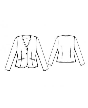 Custom-Fit Sewing Patterns - 43289 Jacket