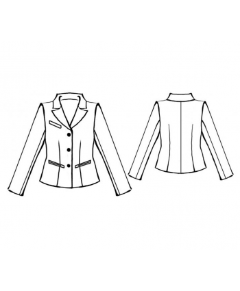 Custom-Fit Sewing Patterns - 43289 Jacket