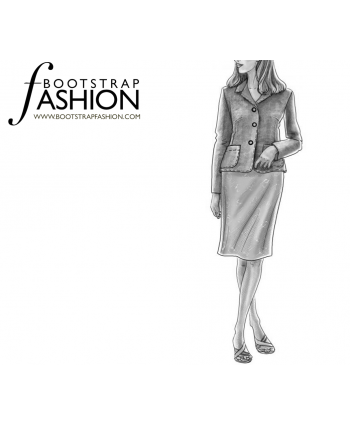 Custom-Fit Sewing Patterns - Unlined Notched Collar Jacket