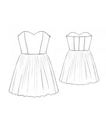 Custom-Fit Sewing Patterns - Strapless Mini Dress