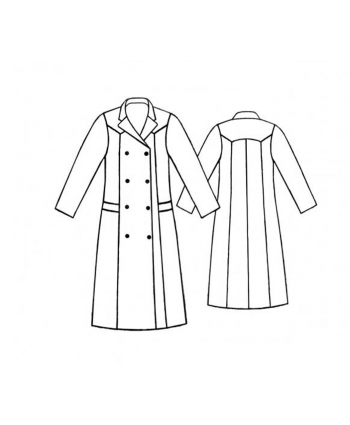Custom-Fit Sewing Patterns - Double Breasted Maxi Trench