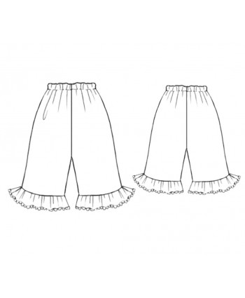 Custom-Fit Sewing Patterns - Pajama Bottoms With Ruffles