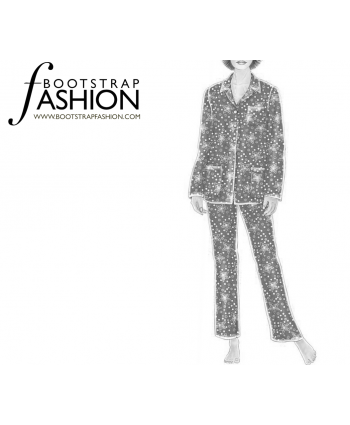 Custom-Fit Sewing Patterns - Long Sleeve Pajama Top