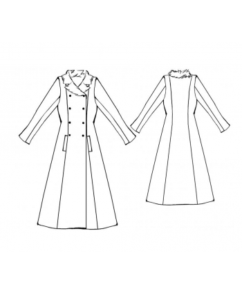 Custom-Fit Sewing Patterns - Double Breasted Princess Coat 