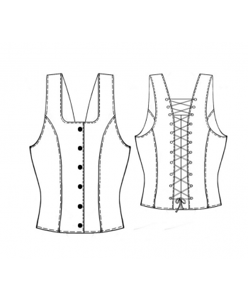 Custom-Fit Sewing Patterns - Lace Back Corset