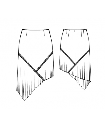 Custom-Fit Sewing Patterns - Perpendicular Image Skirt