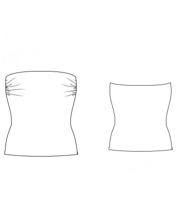 Custom-Fit Sewing Patterns - Tube Top With Ruching At The Bust