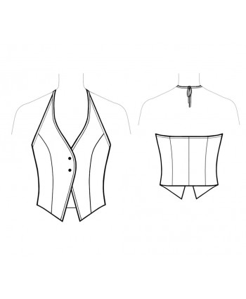 Custom-Fit Sewing Patterns - Halter Style Vest