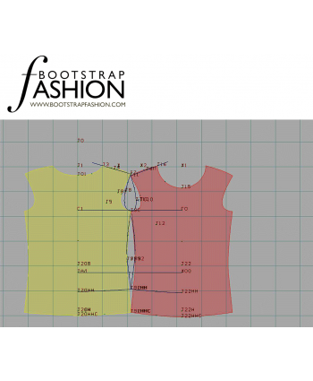 Custom-Fit Sewing Patterns - Tied Sides Basic Block Top 