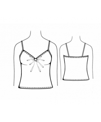 Custom-Fit Sewing Patterns - Bust Gathered Tank 