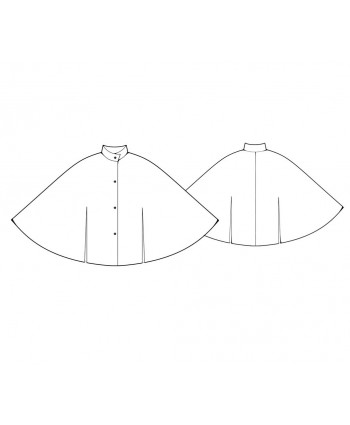 Custom-Fit Sewing Patterns - Stand Collar Cape